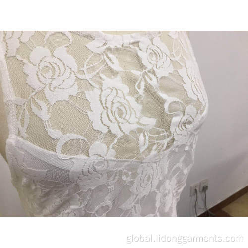 China sexy lace embroidery halter backless wedding dress Manufactory